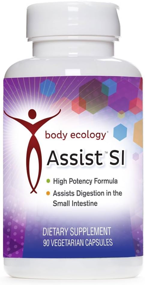 Body Ecology Assist SI | Small Intestine Digestion Enzymes | Non-GMO Immune Support | 90 Vegetarian Count