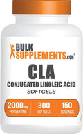 BulkSupplements.com Conjugated Linoleic Acid Softgels - CLA Supplements CLA 2000mg CLA Safflower Capsules CLA Pills - 2 CLA Softgels per Serving 150-Day Supply 300 Softgels