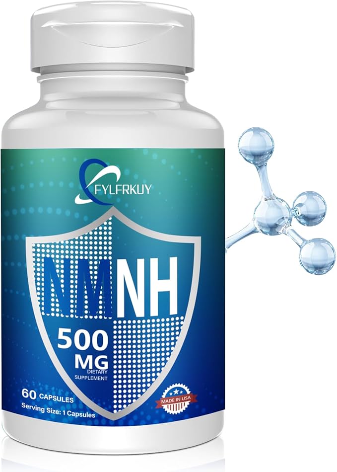 New NMNH 500mg Per Serving (Dihydronicotinamide Mononucleotide) NAD 𝐒𝐮𝐩𝐩𝐥𝐞𝐦𝐞𝐧𝐭𝐬 Pure Organic More Effective Than NMN for Anti-Aging Energy Immunity Focus - 60 Count