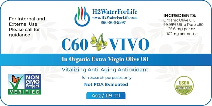 H2 WATER FOR LIFE C60 VIVO (4 oz Olive)