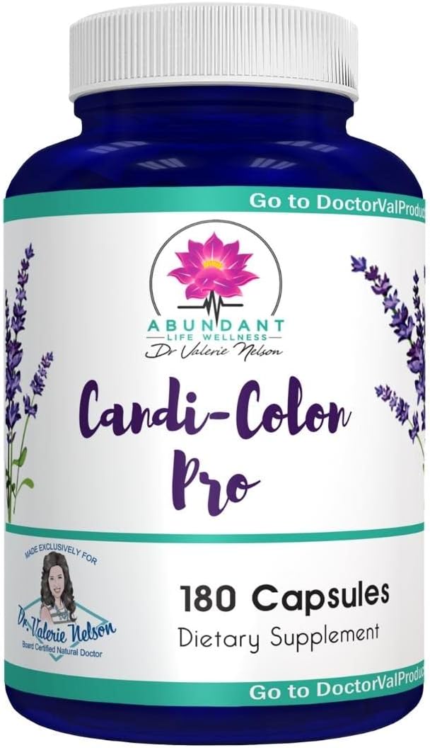 Candida Support - Aids Digestion Intestinal Issues - 180 Capsules - by Dr. Valerie Nelson