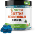 Creatine Monohydrate Gummies 5000mg | Muscle Growth Strength &amp Recovery – Vegan Sugar-Free Blueberry Flavor 120 Count | Sports Nutrition for Men &amp Women | Non-GMO Gluten-Free GMP Certifi