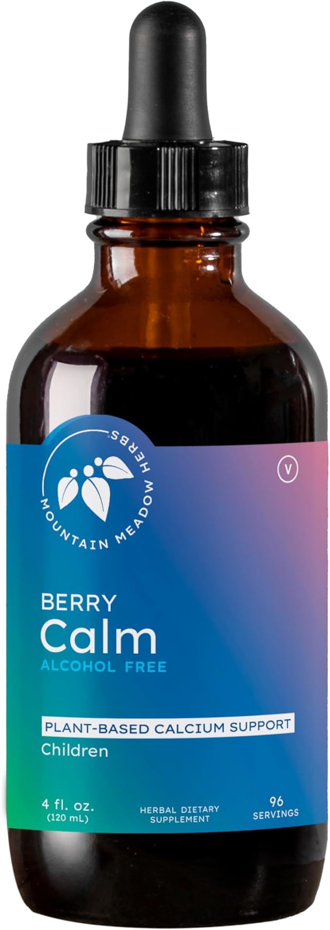 Mountain Meadow Herbs Berry Calm for Kids – Herbal Calcium Supplement for Strong Bones Teeth Focus &amp Relaxation Great Tasting Liquid Formula 4 oz