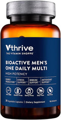 The Vitamin Shoppe Vthrive Biocative Multivitamin Daily Men’s Multivitamin with Vitamins Minerals Antioxidants &amp Nutrients for Energy Immune and Overall Wellness Support Gluten Free 30 Capsu