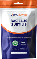 Vitamatic Bacillus Subtilis Pure Powder Probiotic Powder - Gut Health - 100 Gram - 100 Servings