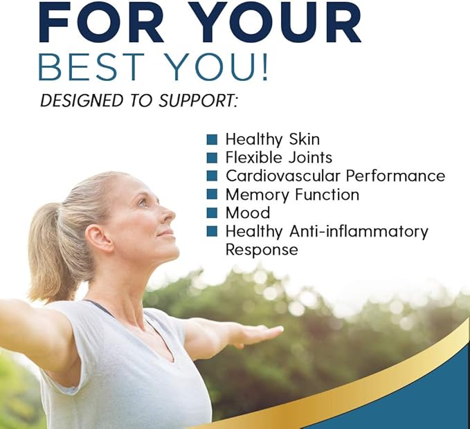 Nature's Life The Total EFA Fish Oil w/Organic Flaxseed &amp Borage Oils | 1200 mg | Skin Heart &amp Memory | 90 Softgel