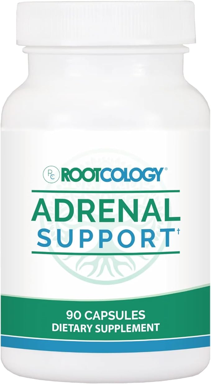 Rootcology by Dr. Izabella Wentz | Adrenal Support | Adaptogenic Herbal Formula with Vitamin B6 Licorice &amp N-Acetyl-L-Tyrosine | 90 Capsules