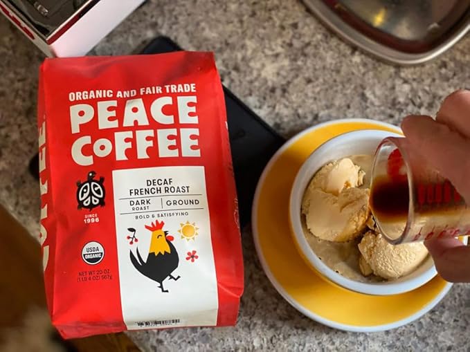 Peace Coffee Decaf Ground French Roast 12 oz (Pack of 6)