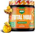 REDCON1 Total War Pre Workout Mango Madness - Fast Acting Caffeinated Preworkout for Men + Women with Beta Alanine - Contains Citrulline Malate for Increased Pump Blood Flow (30 Servings)