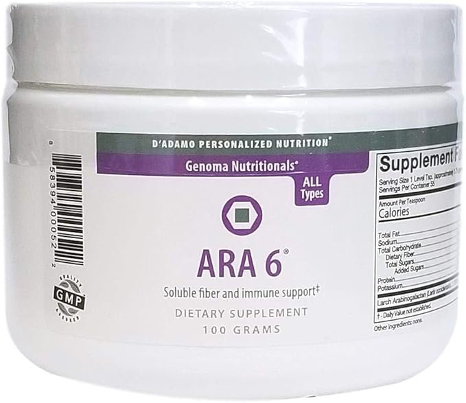 ARA 6 Soluble Fiber and Immune Support 100 Grams