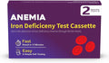 Iron Deficiency Test Kit [2 Tests] – Ferritin Anemia Home Test Kit for Iron Level Detection in 15 Minutes – Convenient Home Test for Adults &amp Children