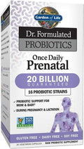 Garden of Life Dr. Formulated Probiotics Once Daily Prenatal - 20 Billion CFU - Dietary Supplement for Mom &amp Baby - 30 Vegetarian Capsules