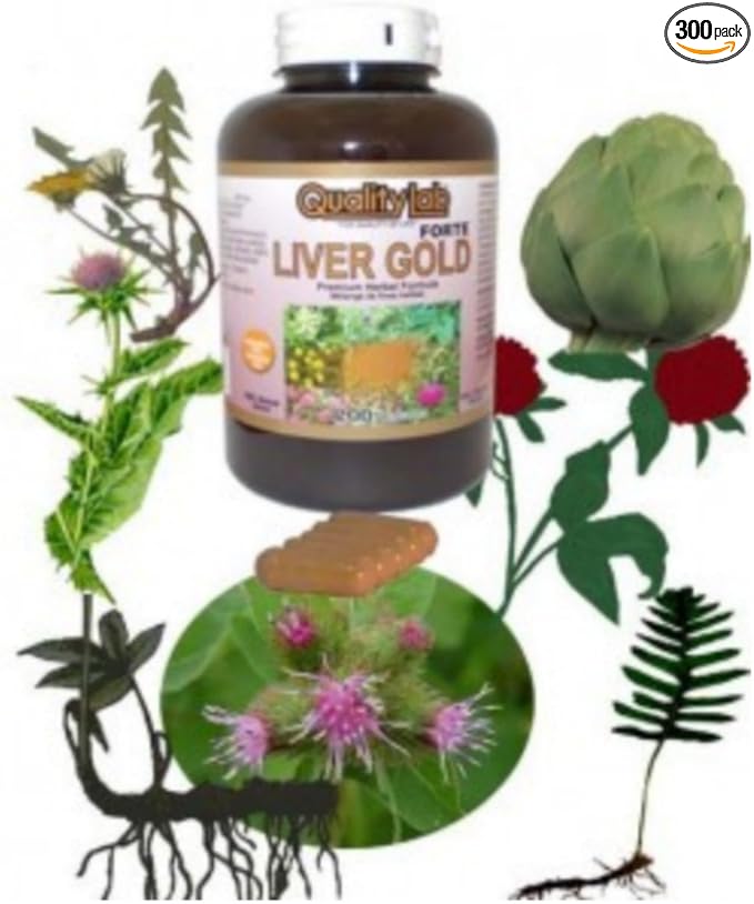 Canadian Liver Gold Forte 300 Capsules Great for Chronic Abnormal Lliver Function
