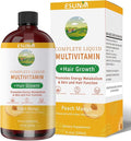 ESUNM Complete Liquid Multivitamin + Hair Growth Promotes Energy Metabolism&amp Skin and Hair Function| Vitamin C D | B Vitamins | Help to Thicker Hair Wrinkles Fine Lines Skin Care