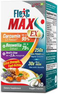 LABO Nutrition FlexC MAX EX with Turmeric Curcumin C3 Reduct 95% Tetrahydrocurcuminoids Bioperine Boswellia Extract &amp Devil’s Claw Effective Antioxidation Joint &amp Body Discomfort Relief