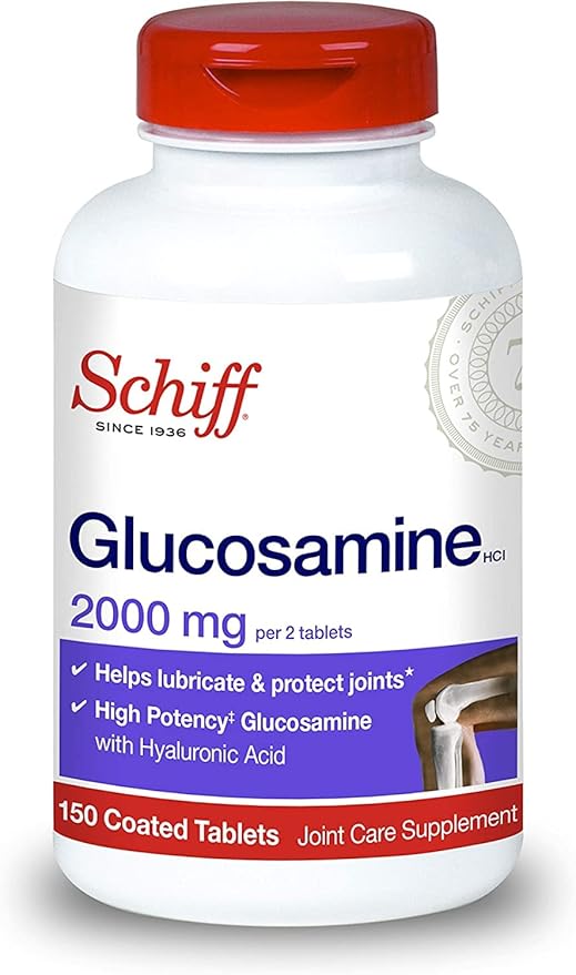 Schiff Glucosamine 2000mg with Hyaluronic Acid (Pack of 4)