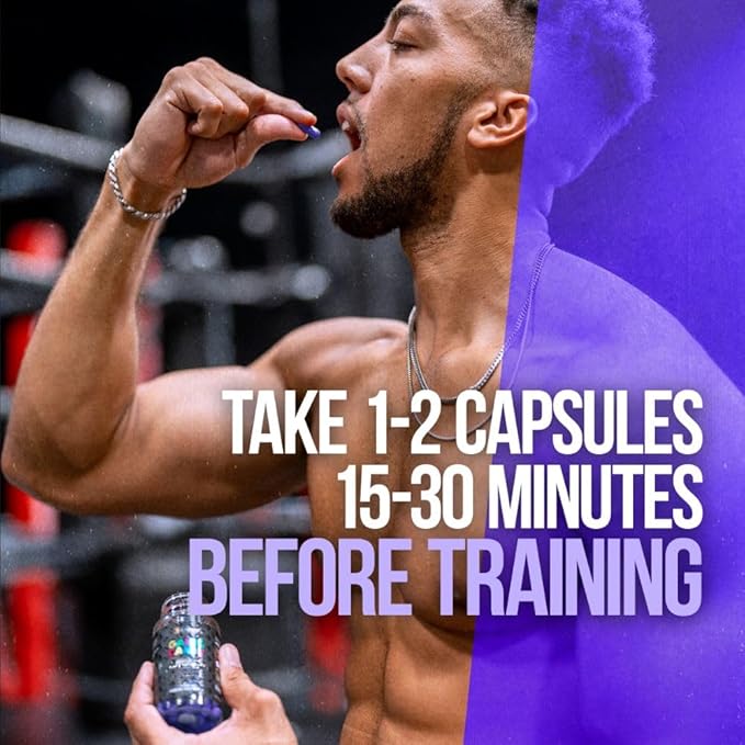 ALPHA LION Gains Candy Supplement Pills for Muscle Pump &amp Blood Flow Nitric Oxide Booster Supports Mental Focus Use Daily to Upgrade Workout Performance 60 Capsules (S7)