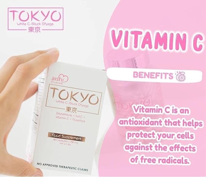 Tokyo White C-Block Dyfage Glutathione 60 Capsules
