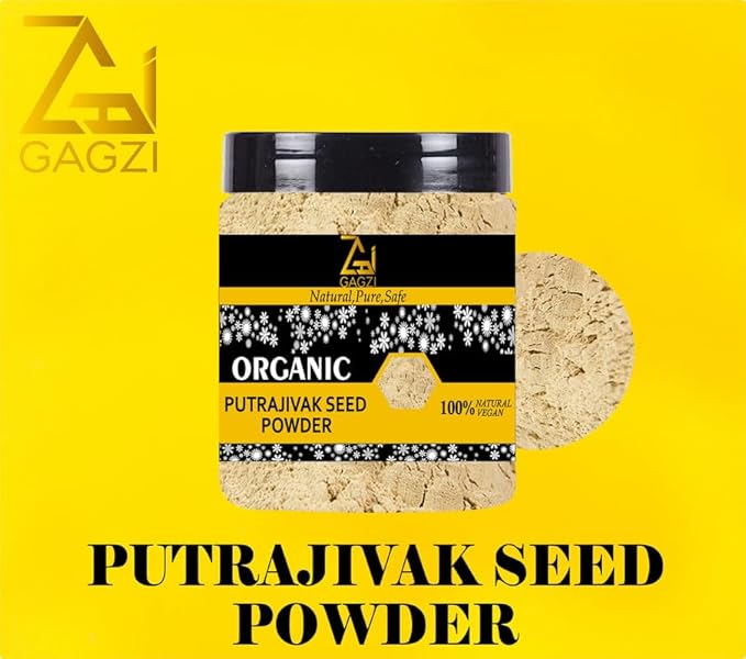 Natural Putrajivak Seed powder 9 Oz / 255.15 Gram (Pack Of 1) - GAGZI