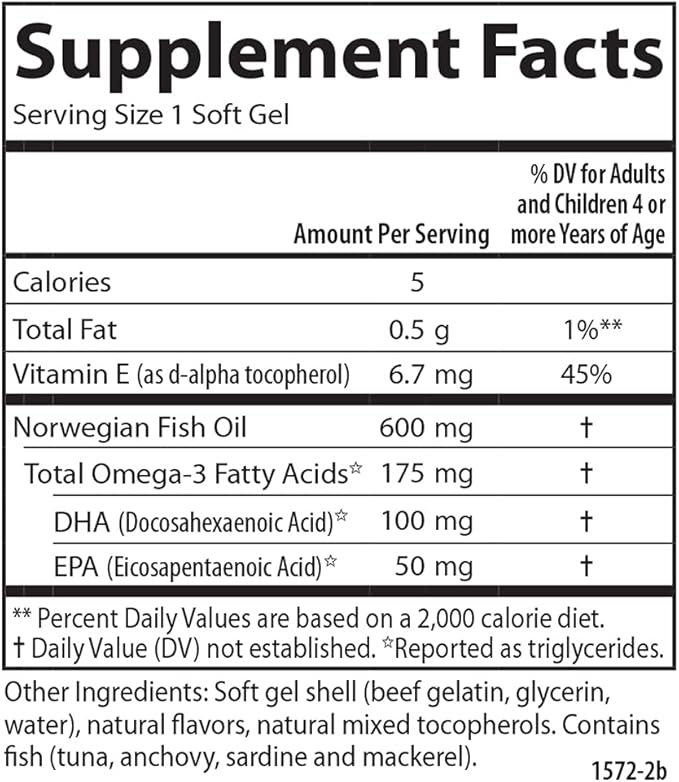 Carlson - Kid's Chewable DHA 100 mg DHA Brain Health Vision Function Growth &amp Development Orange 180 Chewable Softgels