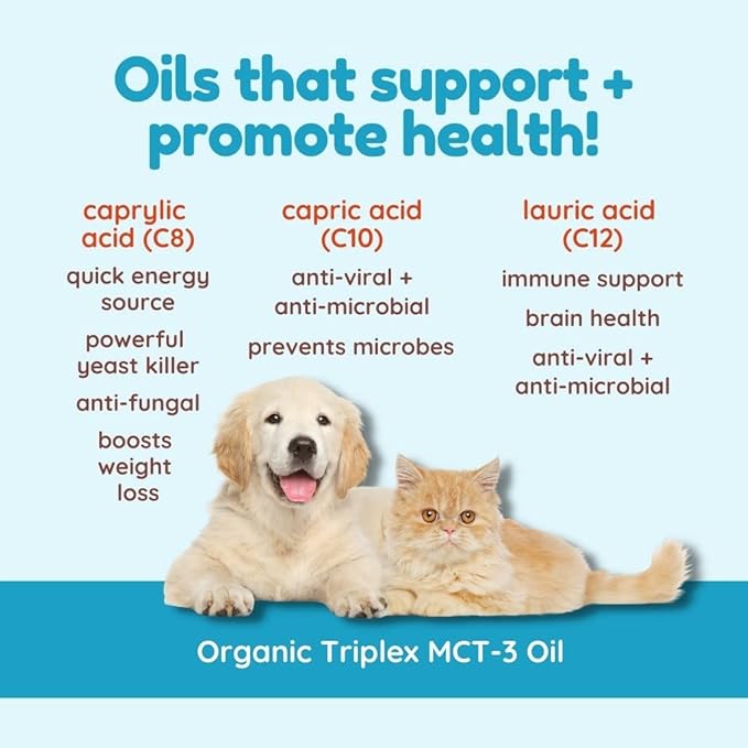 CocoTherapy Triplex MCT-3 Oil Non-GMO 100% Pure and Natural 8 oz.