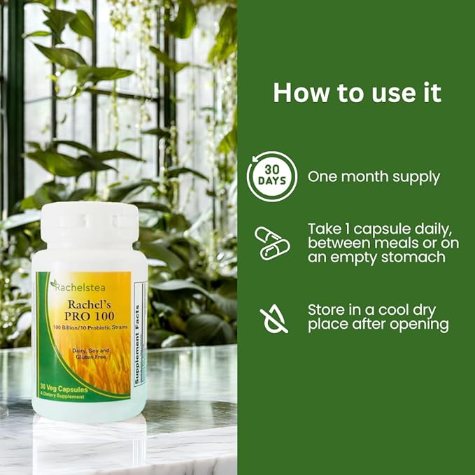 Rachel’s Pro 100 Probiotic: 100 Billion Count of probiotics