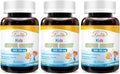 LOVITA Kids Super Smart DHA 150mg DHA and 30mg EPA of Omega 3 Fatty Acids Supports Brain Health Natural Lemon Flavor 30 Chewable Softgels (Pack of 3)