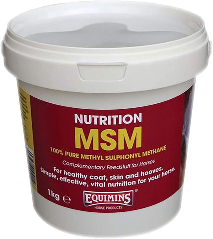 MSM (Methyl Sulphonyl Methane) Equimins Horse Nutrition Joints &amp Soundness 1.0kg