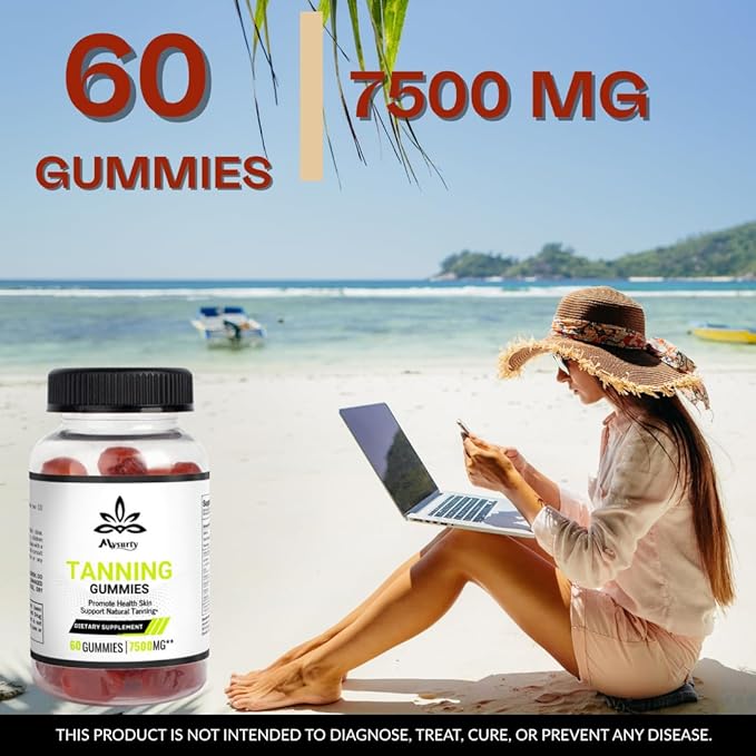 Tanning Gummies Super Tanning Daily Gummies | 60 Gummies | (Pack of 1)