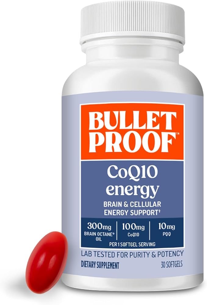 Bulletproof CoQ10 Energy Softgel 30 Count Supplement to Power Your Brain &amp Body