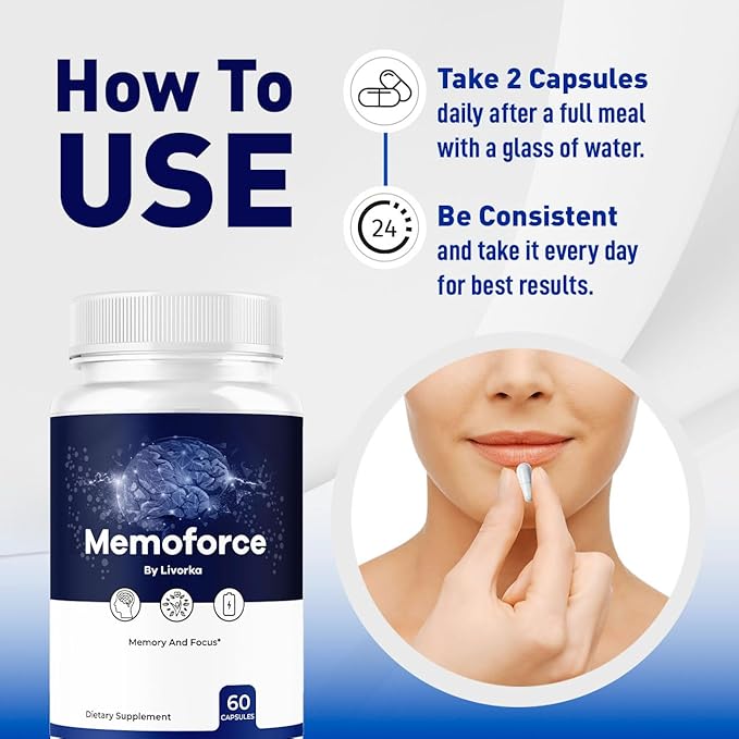 (3 Pack) Memoforce Brain Supplement - Official Memoforce Premium Formula Pills Advanced Support for Wellness &amp Overall Health Memoforce Reviews 180 Capsules for 3 Months