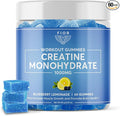 FIOR Creatine Gummy - Best Creatine Monohydrate Chewable 60 Count Workout &amp Protein Supplement Cognitive Enhancement Blueberry Lemonade Flavor 30 Servings