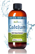 NutriNoche Liquid Calcium Supplement - 99.99% Ultra Pure Crystalline Nano Calcium for Women Men &amp Children - Calcium Citrate Alternative - Absorbed at a Cellular Level Sublingually - 30 ppm