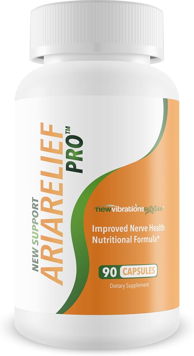 Ariarelief Pro Neuropathy Support Supplement - Our Best B12 Nerve Support Supplement - Nerve Damage Vitamins - Cayenne Pepper Capsules - Okinawa Capsaicin Pills - Ariarelief For Neuropathy Aria Relief