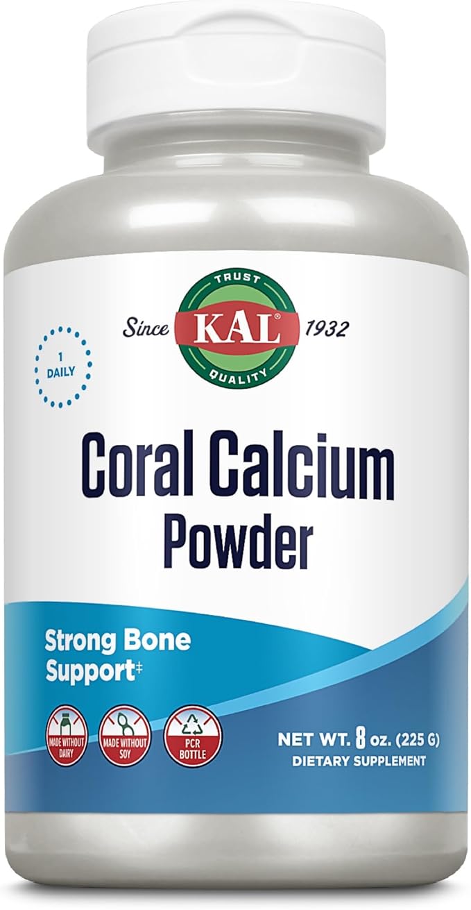 KAL Coral Calcium Powder 1000 mg Tablets Unflavored 8 Ounce