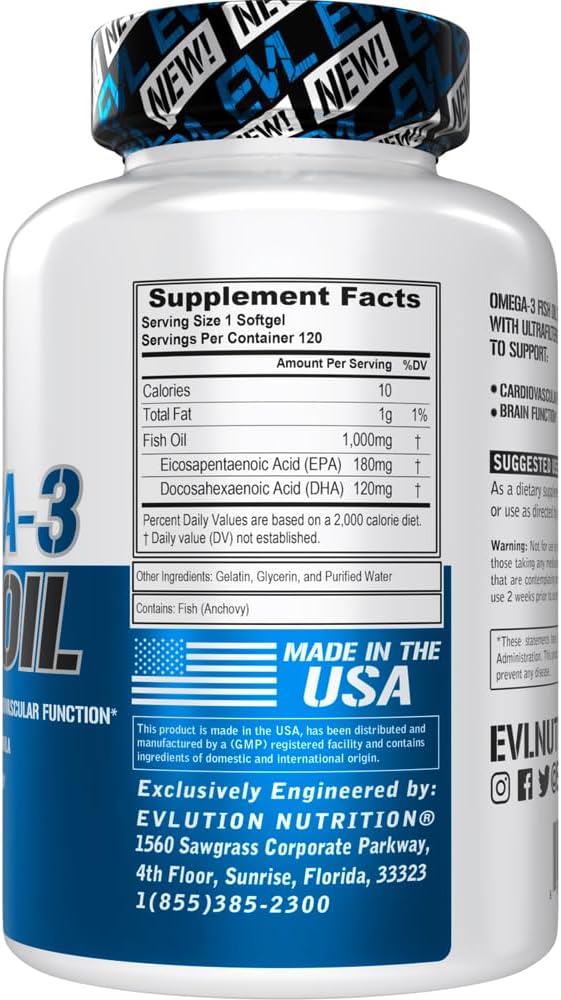 LeanMode Multipurpose Fat Loss Support Supplement (50 Servings) Plus High Strength Omega 3 Fish Oil (120 Servings)