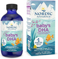 Nordic Naturals Baby’s DHA Unflavored - 4 oz - 1050 mg Omega-3 + 300 IU Vitamin D3 - Supports Brain Vision &amp Nervous System Development in Babies - Non-GMO - Servings May Vary
