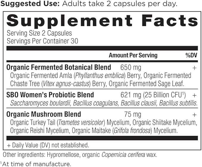Ancient Nutrition Women's SBO Probiotics 60 CT
