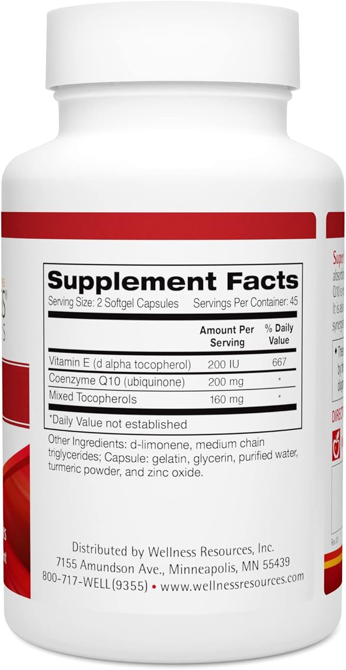 Q10 Super Q10 (100 mg) Enhanced for Absorption 90 Softgel Capsules