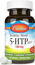 Carlson Healthy Mood 5-htp Elite 50mg Raspberry Chewables 120 Tablets