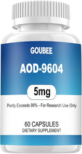 AOD-9604 (5MG) Research Peptide High-Purity Research Grade Lyophilized Capsules 99% Purity - 60 ct