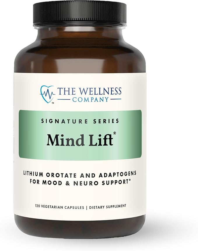 Mind Lift - Mood Boost Mental Focus Cognitive Defense - Lithium GABA DHA L-Phenylalanine | 120ct (2 Month Supply)