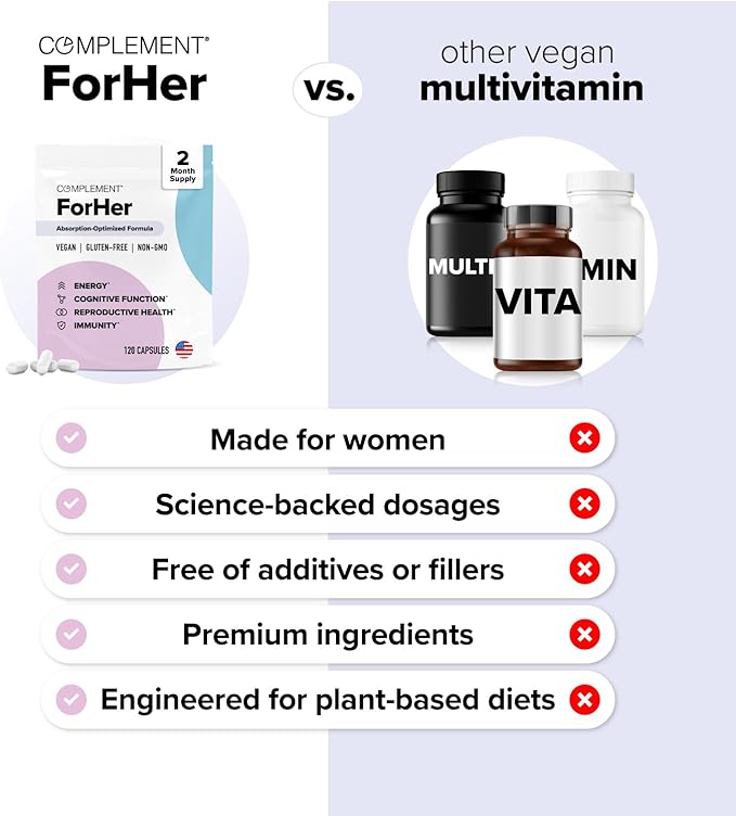 Complement Omega &amp ForHer Bundle | Vegan Omega-3 + Women's Wellness Support