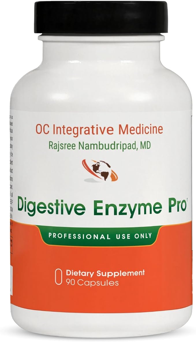 Digestive Enzyme Pro by Dr. Rajsree MD | Full Spectrum Digestive Enzyme Support for Gas Bloating &amp Indigestion | with Betaine Pepsin Ox Bile &amp Pancreatin | 90 Capsules