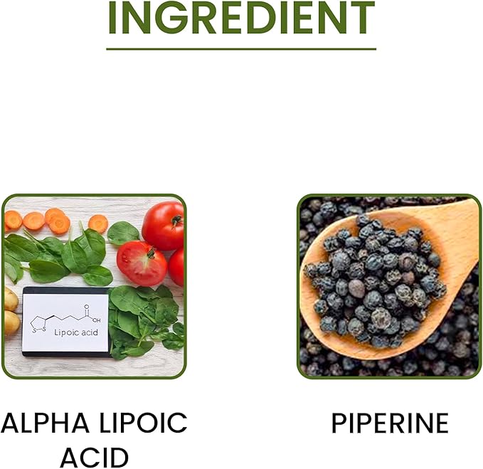 Green Organic Supplements' Alpha Lipoic Acid Complex ALA 90 VCaps Alpha Lipoic Acid Capsules (Pack of 1)
