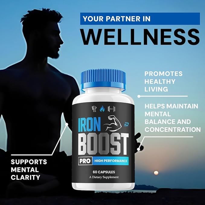 (3 Pack) Iron Boost Pro for Men Capsules – IronBoost Pro Energy Vitamin Complex