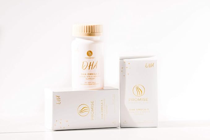 Promise Prenatal DHA - Pharmaceutical Grade Omega-3 DHA (3 Month Supply) Once-Daily Strawberry Flavored softgel with 290 mg of DHA. All Natural Prenatal DHA for Baby's Brain and Eye Development