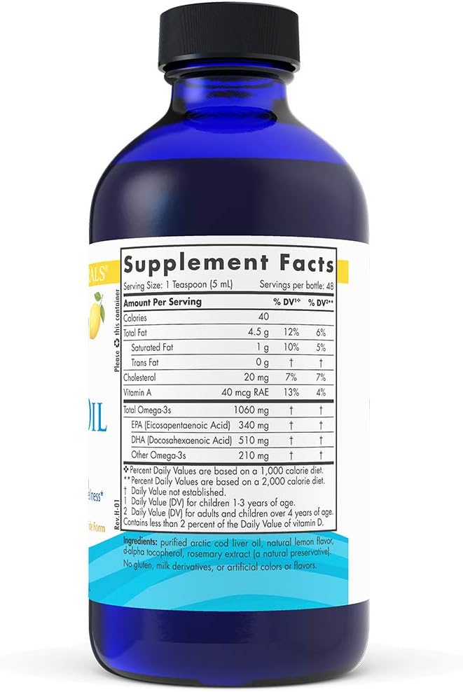Nordic Naturals CLO Lemon 8-Ounce Rtl 0.88 Bottle