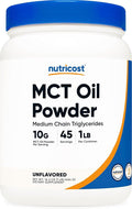 Nutricost MCT Oil Powder 1LB (16oz) - Great for Keto Ketosis and Ketogenic Diets - Zero Net Carbs Non-GMO + Gluten Free (Medium Chain Triglyceride)