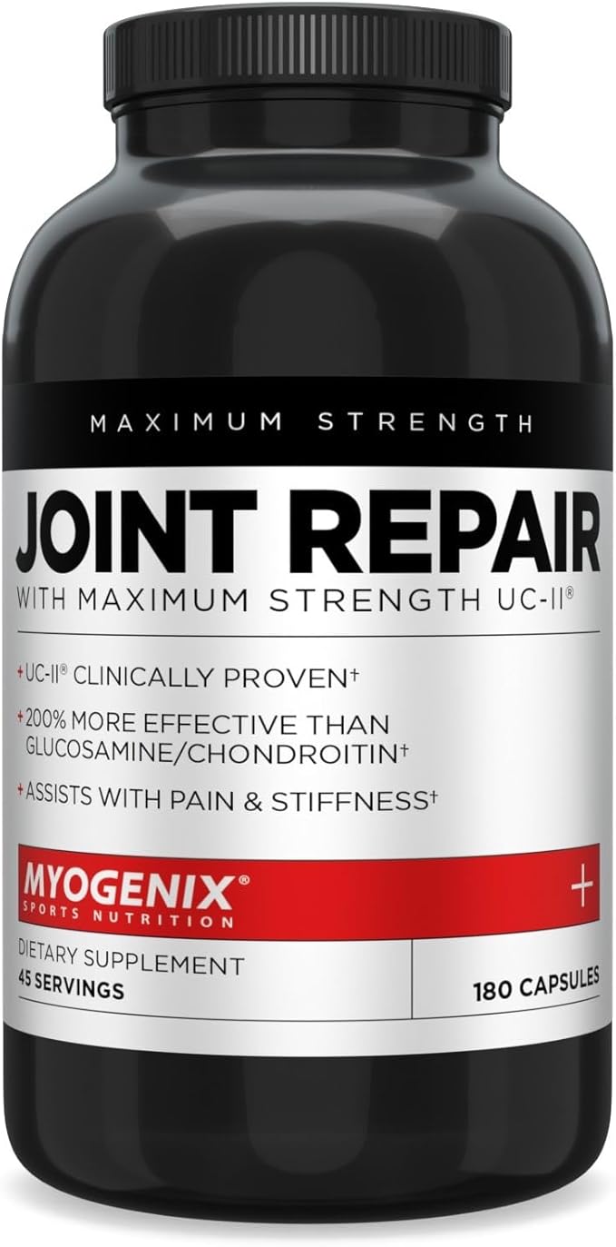 Myogenix Joint &amp Tissue Supplement &amp Myolean Vanilla Whey Protein – Recovery &amp Performance Bundle – UC-II Collagen MSM and 40g High-Protein Whey for Muscle &amp Joint Support